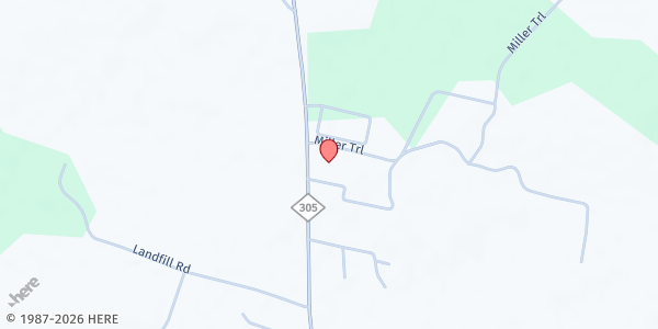 Map showing Jackson Wellness Center at 9536 Hwy. 305, Jackson, NC