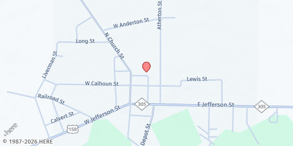 Map showing MFP Jackson at 206 Thomas Bragg Dr., Jackson, NC
