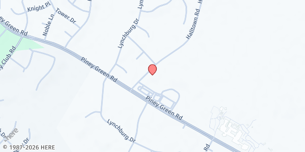 Map showing Open Door Management Inc - Jacksonville at 1675 Halltown Rd., Jacksonville, NC