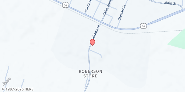 Map showing Jamesville Food Pantry at 1215 S. Andrews St., Jamesville, NC