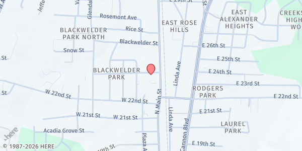 Map showing Cooperative Christian Ministry - Kannapolis office at 101 Westview Street, Kannapolis, NC