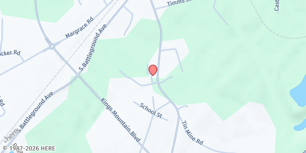 Map showing Mt Olive Baptist Church at 146 Dixon School Rd., Kings Mountain, NC