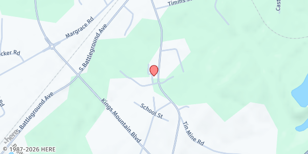 Map showing Mt Olive/Washington Ministry at 146 Dixon School Rd., Kings Mountain, NC