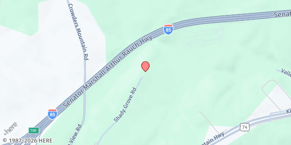 Map showing Shady Grove at 339 Shady Grove Rd, Kings Mountain, NC