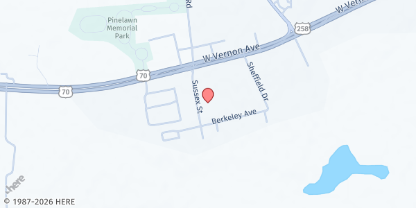 Map showing Faith Developmental Community Center at 655 Sussex St., Kinston, NC