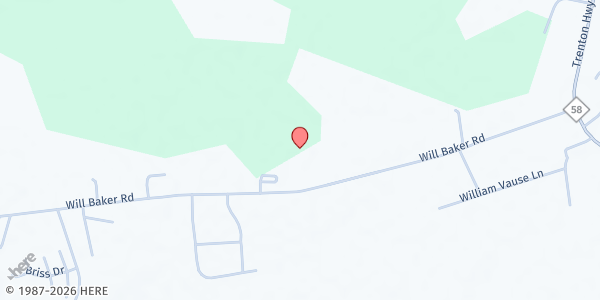 Map showing Greater St. Peter Church Ministries at 886 Will Baker Rd., Kinston, NC