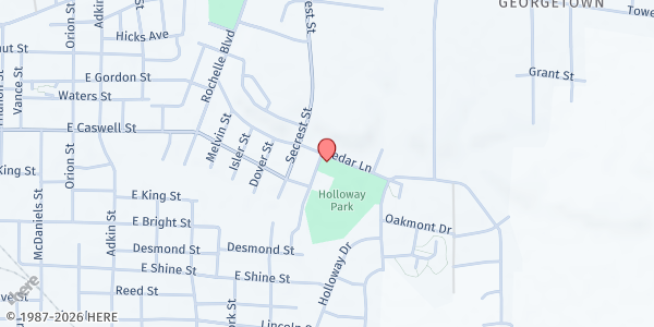 Map showing What's The Need - Kinston at 101 N. Myrtle Ave., Kinston, NC