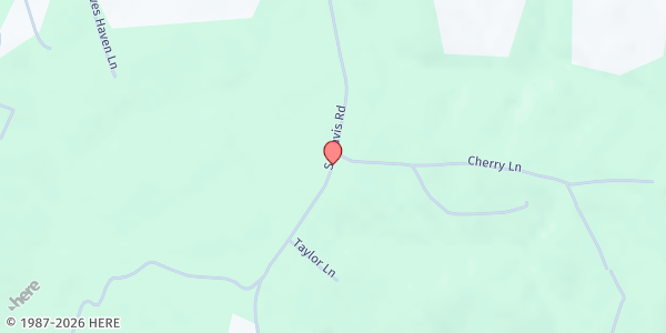 Map showing Kitrell Shiloh MBC at 1390 S. Chavis Rd., Kittrell, NC