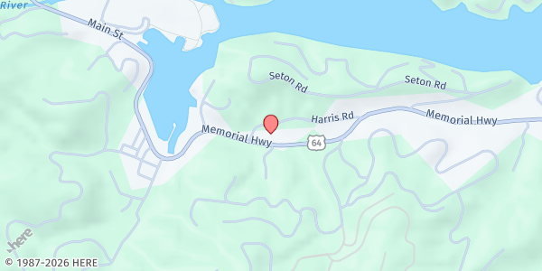 Map showing Hickory Nut Gorge Outreach, Inc. at 2556 Memorial Hwy., Lake Lure, NC