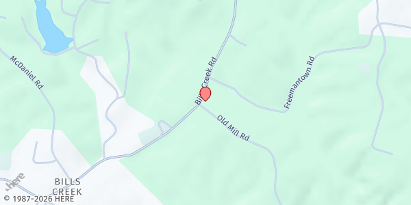 Map showing Ridgeline Heating and Cooling - Lake Lure at 1618 Bills Creek Rd., Lake Lure, NC