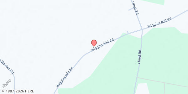 Map showing Mary Grove MBC at 6202 Wiggins Mill Rd., Lamms Crossroads, NC