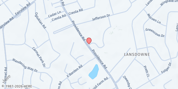 Map showing Jewish Family Services at 5007 Providence Road, Lansdowne, NC