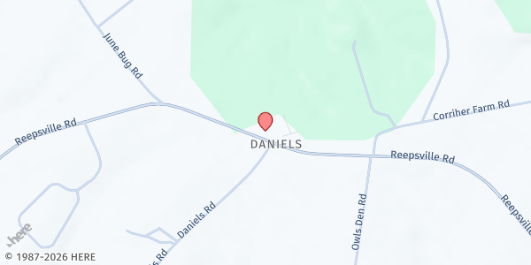 Map showing Daniels Lutheran Church at 3170 Reepsville Rd, Lincolnton, NC