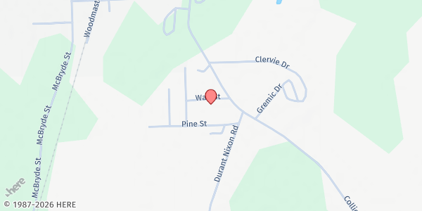 Map showing Zion Wall FWBC at 4944 Wall St., Linden, NC