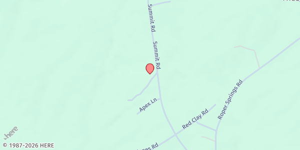 Map showing Fidellity Baptist Church at 627 Summit Rd., Littleton, NC