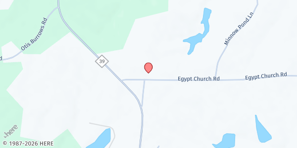 Map showing Helping Our People Elevate, Inc. at 81 Egypt Church Rd., Louisburg, NC