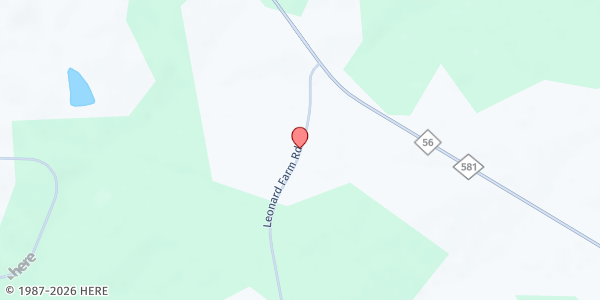 Map showing Nelson Chapel Baptist Church at 100 Leonard Farm Rd., Louisburg, NC