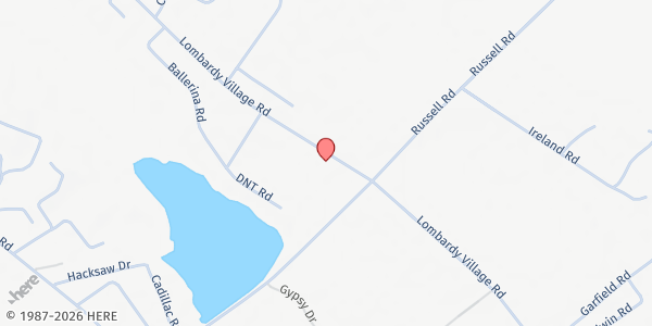 Map showing Collins Chapel UMC at 1449 Lombardy Village Road, Lumber Bridge, NC