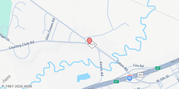 Map showing B.A.R.T. Food Pantry at 415 Country Club Rd., Lumberton, NC