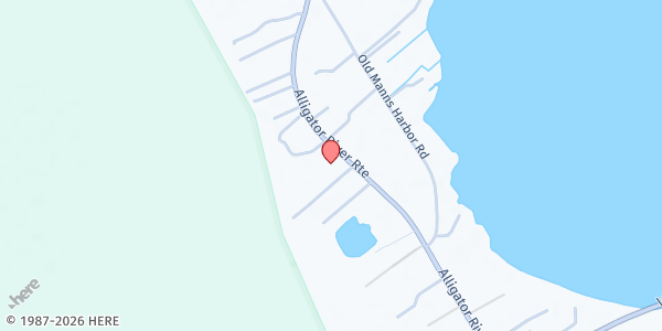 Map showing Mt. Caramel UMC at 6658 W. Hwy. 64, Manns Harbor, NC