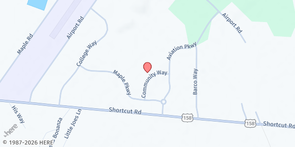 Map showing Currituck Extension at 120 Community Way, Maple, NC