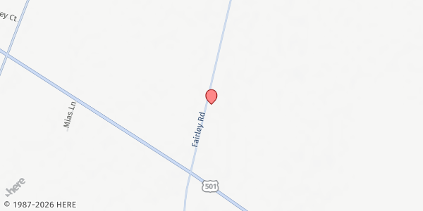 Map showing Southeastern Community Action at 4443 Fairley Rd., Maxton, NC