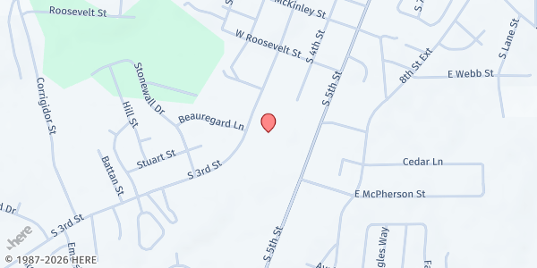 Map showing Breakthrough Community Church at 703 S Third Street, Mebane, NC