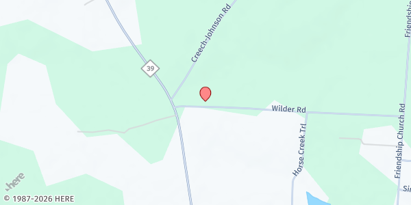 Map showing Building 323 at 73 Wilder Rd., Middlesex, NC