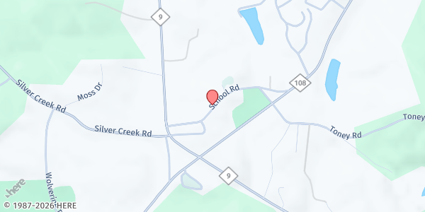 Map showing Thursday Table Food Pantry - Bethlehem UMC at 235 School Road, Mill Spring, NC