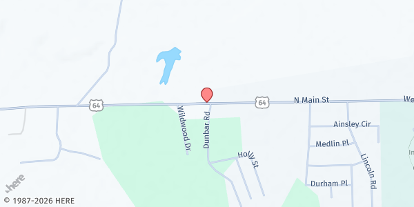 Map showing Church of God at 4004 Main Street, Mobile Home Estates, NC