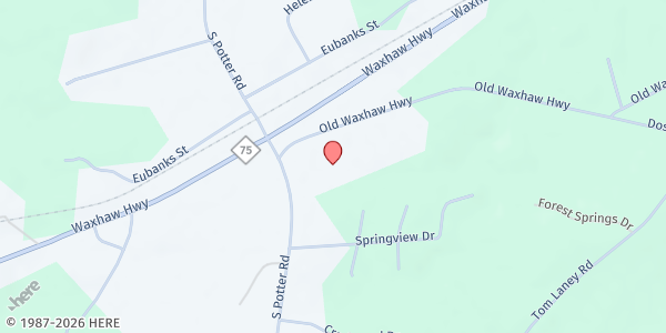 Map showing Mineral Springs Methodist Church at 5915 Old Waxhaw-Monroe Road, Monroe, NC