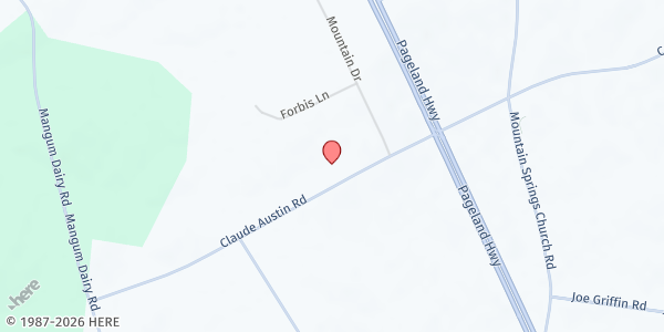 Map showing Thomas Rogers Food Pantry at 2005 Claude Austin Rd, Monroe, NC