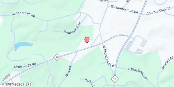 Map showing Robert Duncan Ministries at 458 Hwy 18 S, Moravian Falls, NC