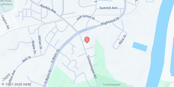 Map showing Community Relief Organization - Mount Holly at 2120 Spring Street, Mount Holly, NC