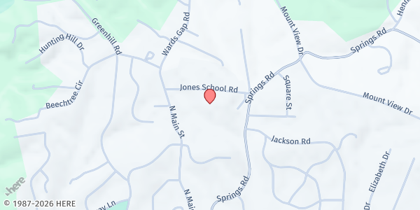 Map showing Yokefellow Ministry of Mt Airy at 215 Jones School Rd., Mt. Airy, NC