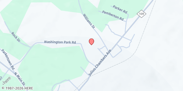 Map showing Montgomery Council on Aging-Highland at 131 Hoffman Rd, Mt Gilead, NC