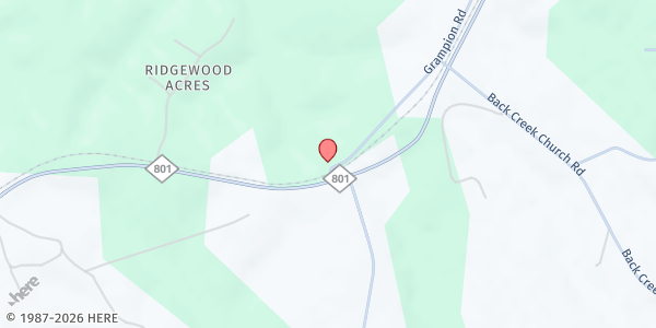 Map showing Rowan Helping Ministries- West Food Pantry at 785 Grampian Rd, Mt Ulla, NC