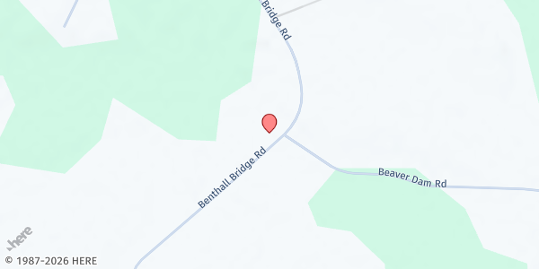 Map showing New Haven Baptist Church at 914 Benthall Bridge Rd., Murfreesboro, NC