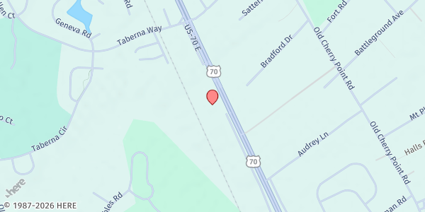 Map showing Feed Craven - New Bern at 3317 Hwy. 70 E., New Bern, NC