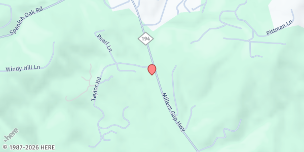 Map showing Habitat For Humanity ReStore - Newland at 2170 Millers Gap Hwy, Newland, NC