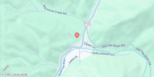 Map showing Minneapolis Methodist Church at 2719 US-19E, Newland, NC