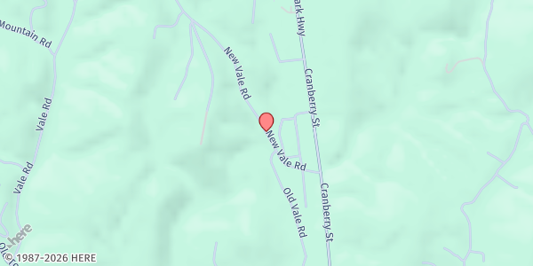 Map showing Reaching Avery Ministry - Food Distribution Center at 147 New Vale Rd, Newland, NC