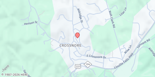 Map showing Sloop Chapel at , Newland, NC