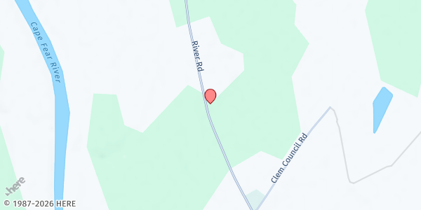 Map showing FIRST NEW LIGHT MISSIONARY BAPTIST CHURCH 360 at 5416 RIVER ROAD, Newlight, NC