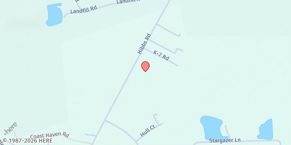 Map showing God's City of Refuge, Inc. - Newport Distribution at 953 Hibbs Rd., Newport, NC