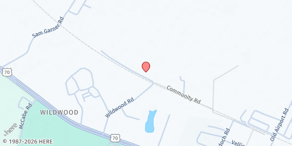 Map showing Wildwood Presbyterian Church at 276 Wildwood Rd., Newport, NC