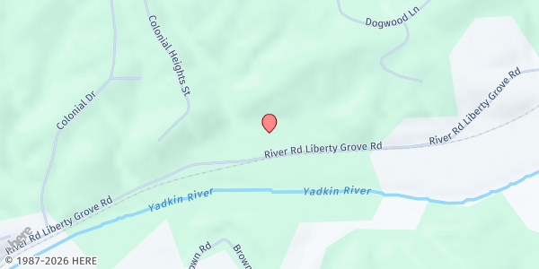Map showing Anchor Ridge at 1137 River Rd Liberty Grove Rd, North Wilkesboro, NC