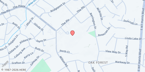 Map showing Cochrane Collegiate Academy at 6200 Starhaven Drive, Oak Forest, NC