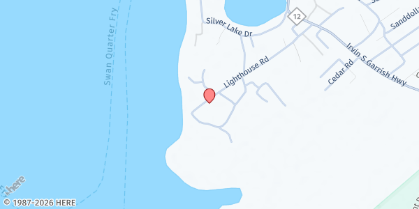 Map showing Bread of Life Food Pantry-Ocracoke at 459 Lighthouse Road, Ocracoke, NC