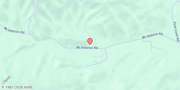 Map showing Mount Hebron Wesleyan Church at 2504 Mt Hebron Rd., Old Fort, NC